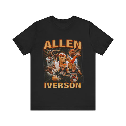 Vintage 90s Basketball Bootleg Style T-Shirt, ALLEN IVERSON 76 Unisex Tee