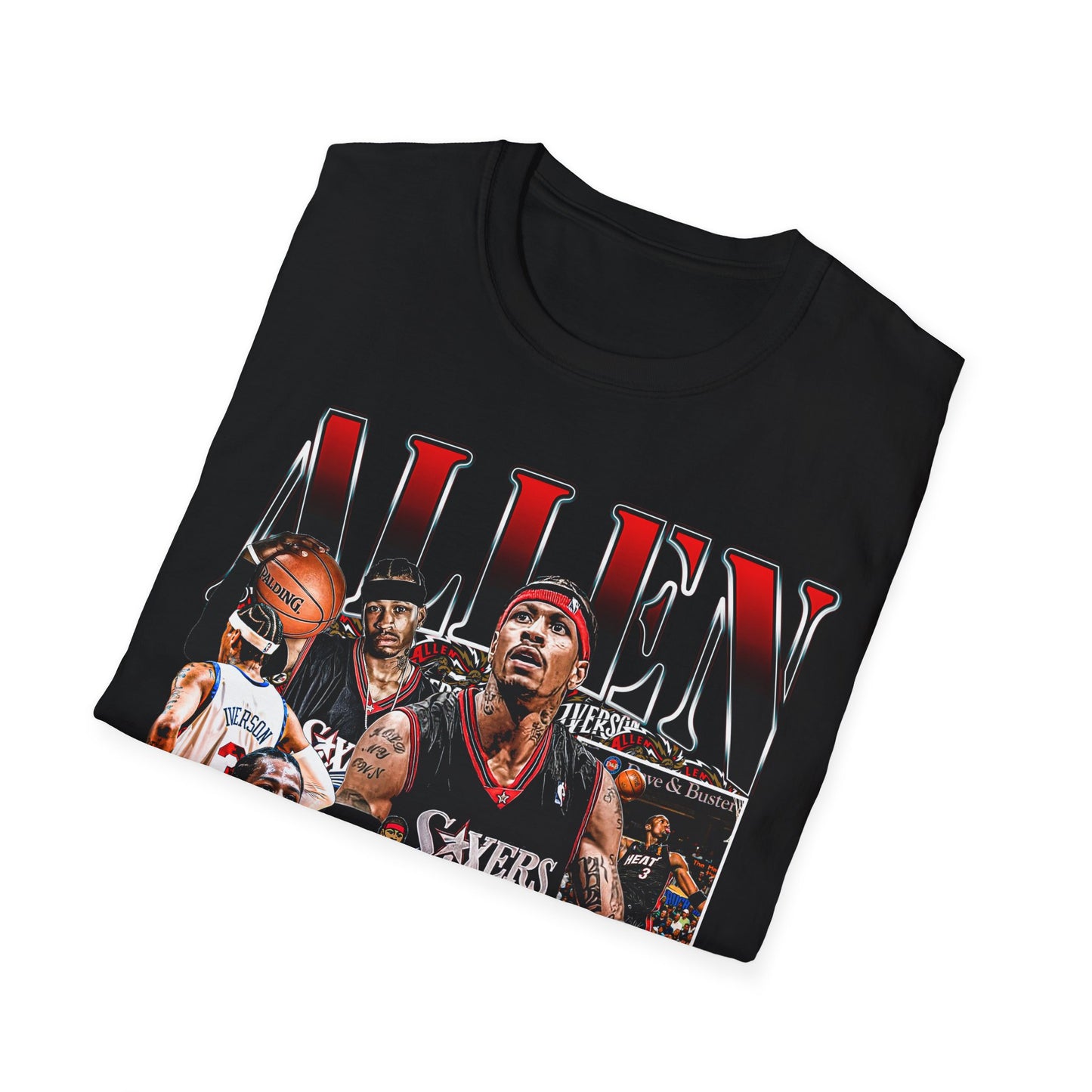 Vintage 90s Basketball Retro Bootleg Style T-Shirt, ALLEN IVERSON Graphic Tee Basketball Shirt Unisex Graphic Tee