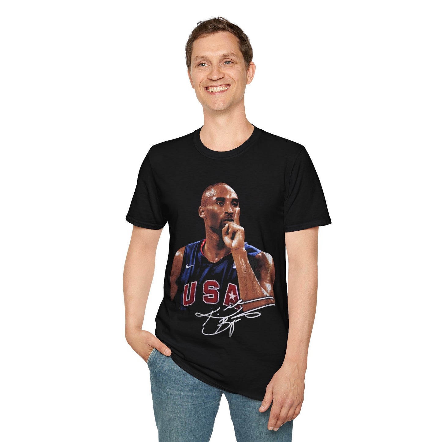 Vintage 90s Basketball Bootleg Style T-Shirt, USA KOBE Retro Basketball Shirt Unisex Graphic Tee