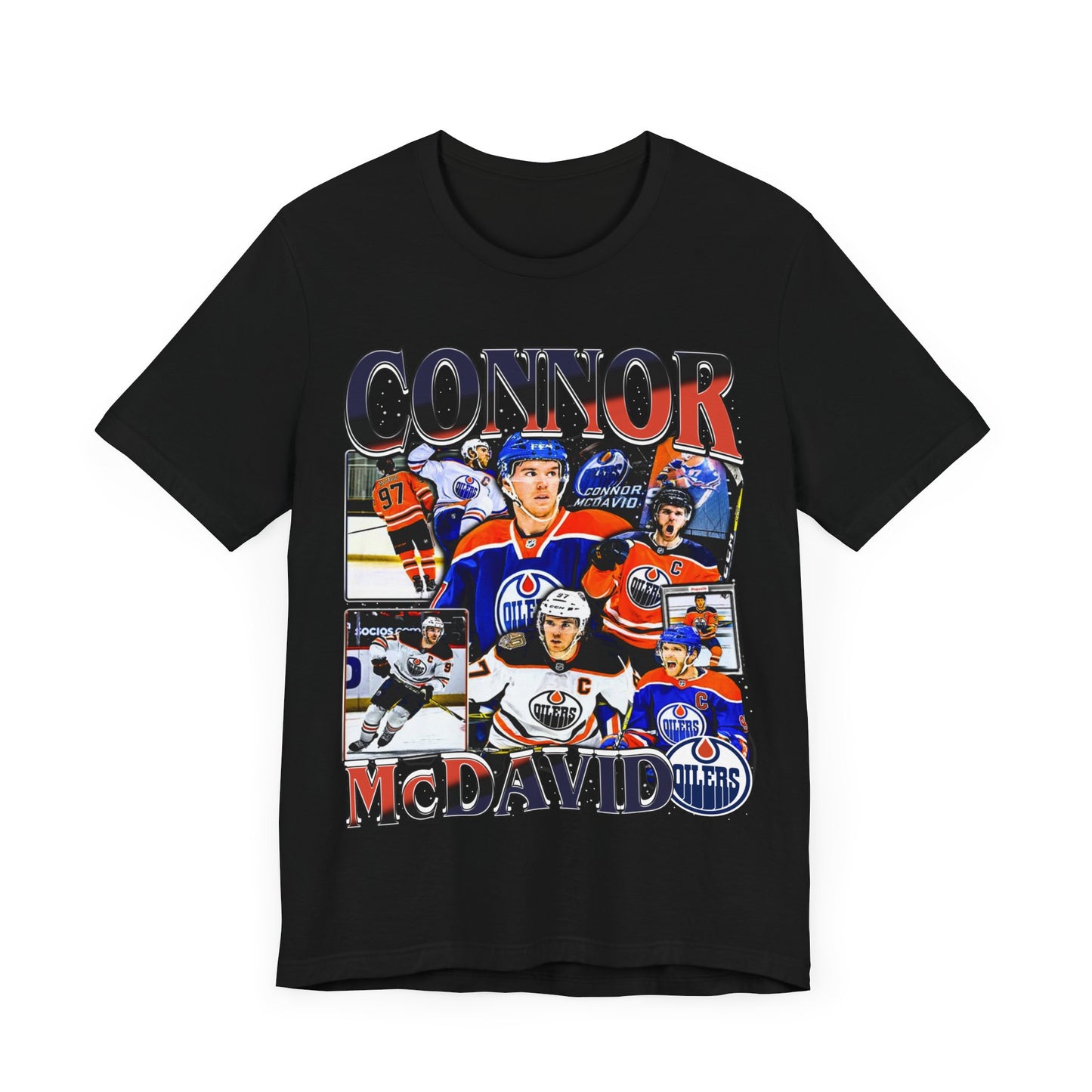 Vintage 90s Hockey Bootleg Style T-Shirt, CONNOR MCDAVID Graphic Tee, Retro Hockey Shirt Unisex Graphic Tee