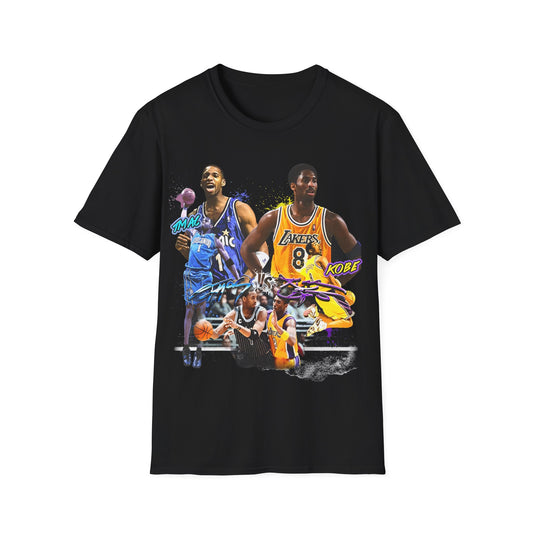 Vintage 90s Basketball Bootleg Style T-Shirt, KOBE AND TMAC Graphic Tee, Retro Basketball Shirt Unisex Graphic Tee