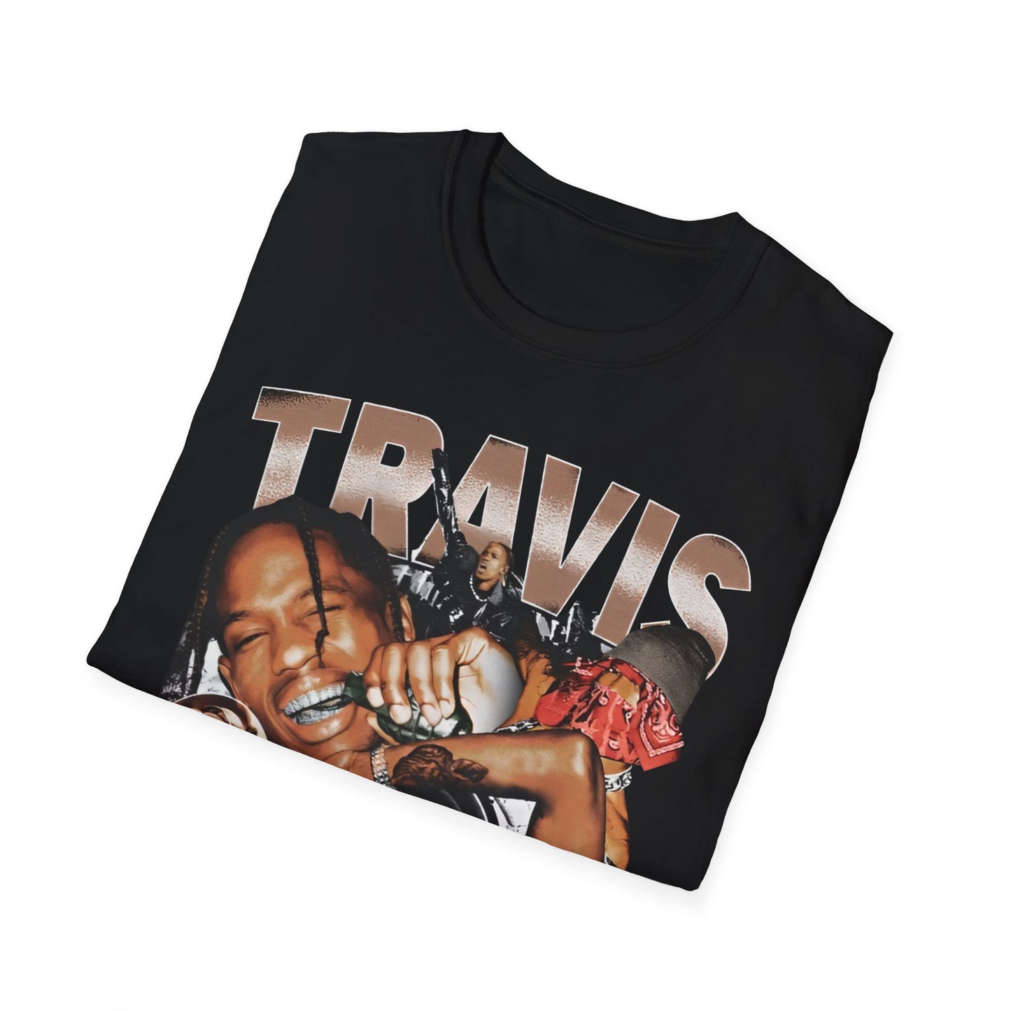 Vintage 90s Rap Bootleg Style T-Shirt, TRAVIS SCOTT LA FLAME Vintage Graphic Tee, Retro Rap Shirt Unisex Graphic Tee Shirt