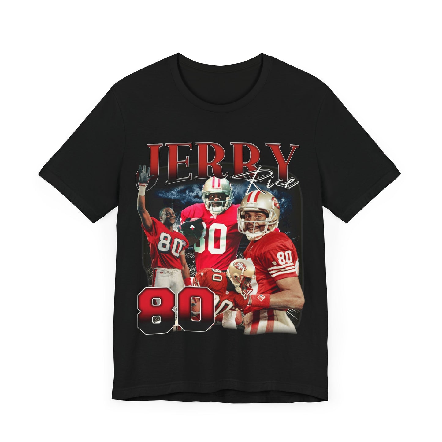 Vintage 90s Football Bootleg Style T-Shirt JERRY RICE 90s Unisex Tee Shirt