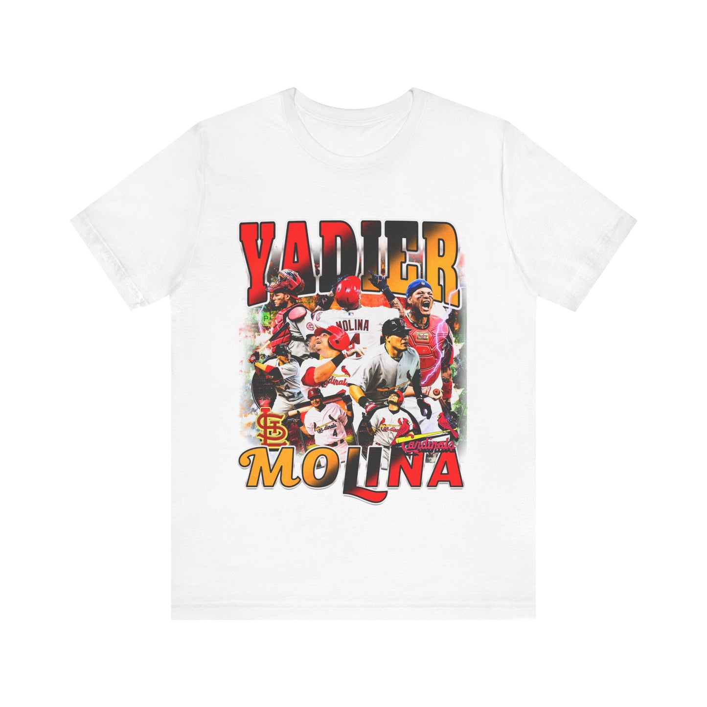 Vintage 90s Baseball Bootleg Style T-Shirt YADIER MOLINA Unisex Graphic Tee