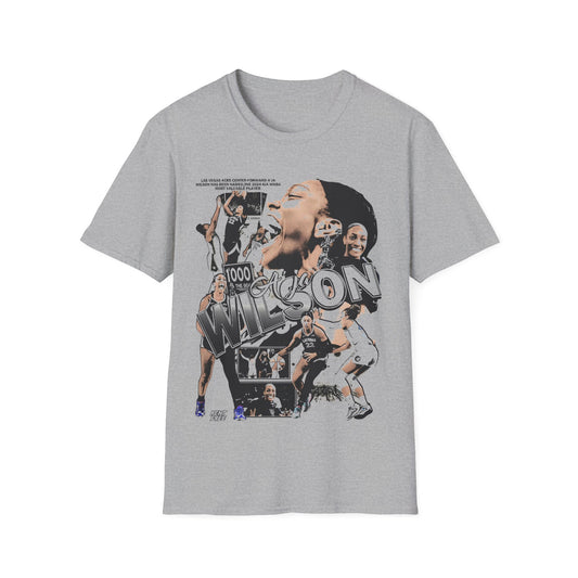 Vintage 90s Basketball Bootleg Style T-Shirt, AJA WILSON Retro Basketball Shirt Unisex Graphic Tee