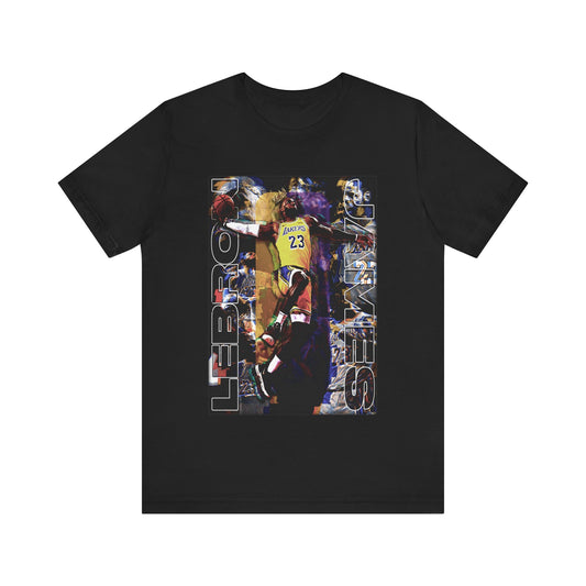 Vintage 90s Basketball Bootleg Style T-Shirt, LEBRON JAMES The Dunk Unisex Tee