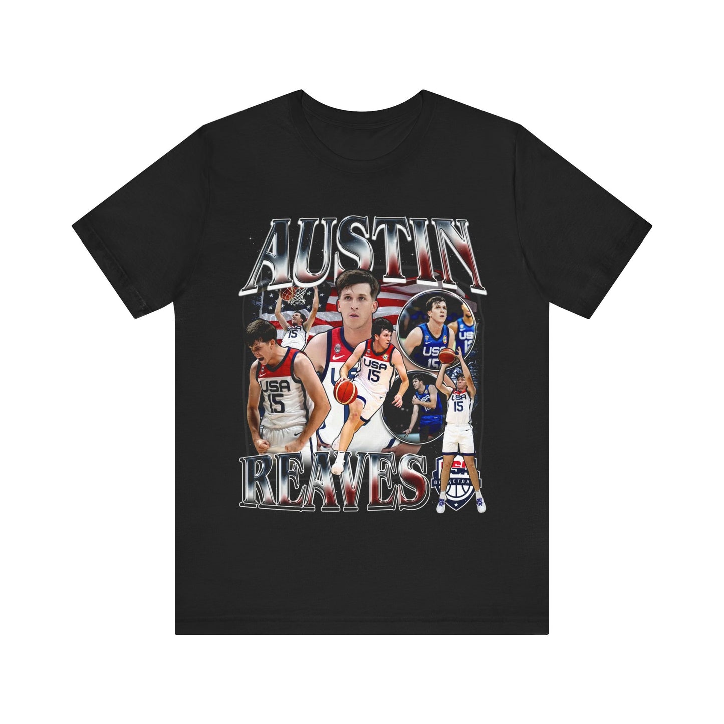 Vintage 90s Basketball Bootleg Style TShirt AUSTIN REAVES USA Unisex Graphic Tee