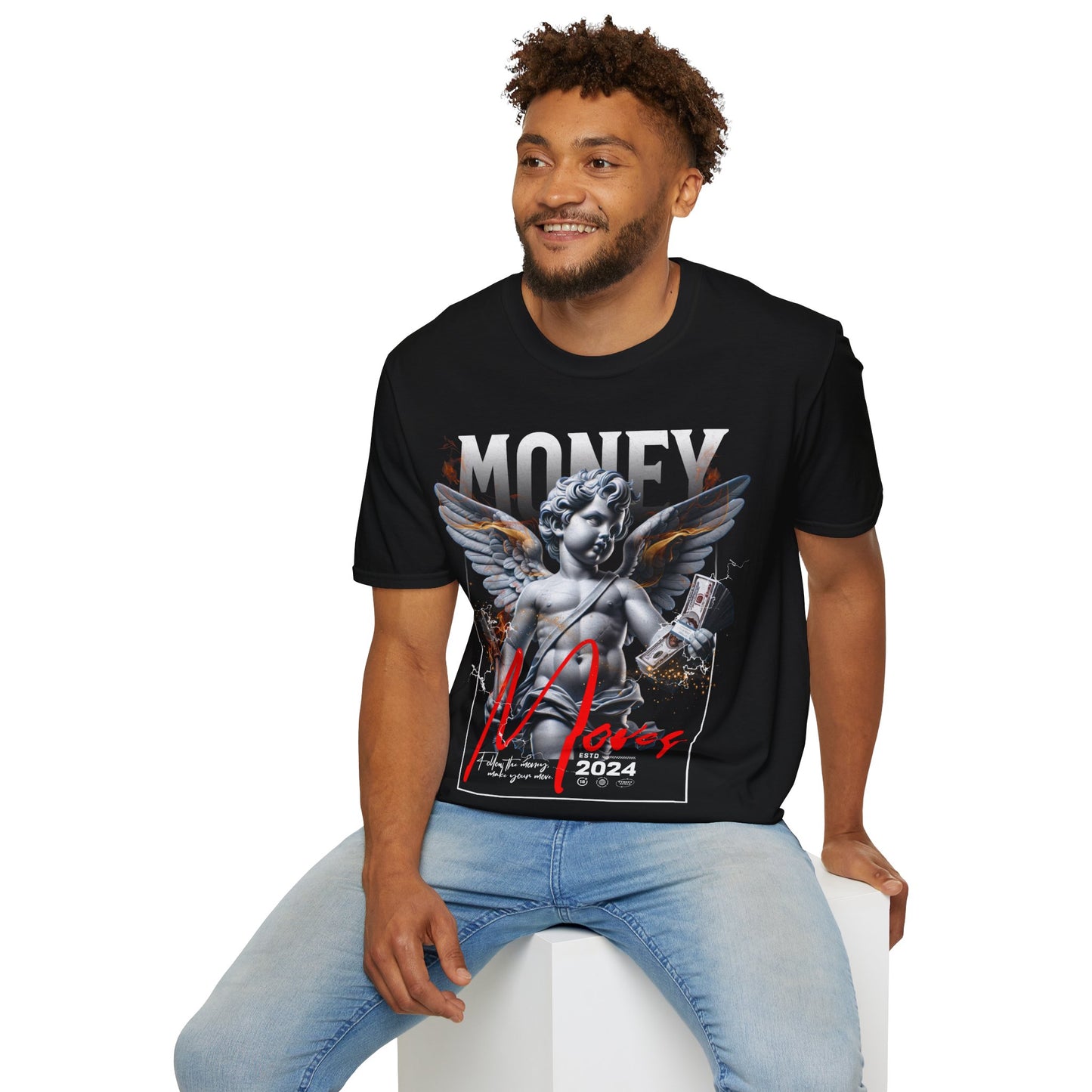 MONEY MOVES PREMIUM STREETWEAR Unisex Softstyle T-Shirt