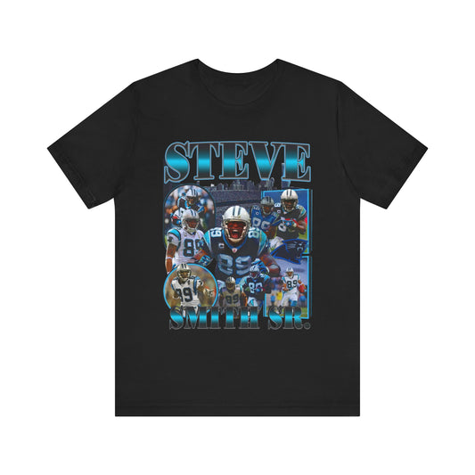 Vintage 90s Football Bootleg Style TShirt STEVE SMITH SR Unisex Graphic Tee