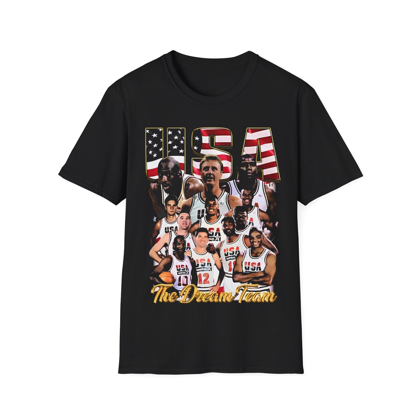 Vintage 90s Basketball Bootleg Style T-Shirt, DREAM TEAM 92 Retro Basketball Shirt Unisex Graphic Tee