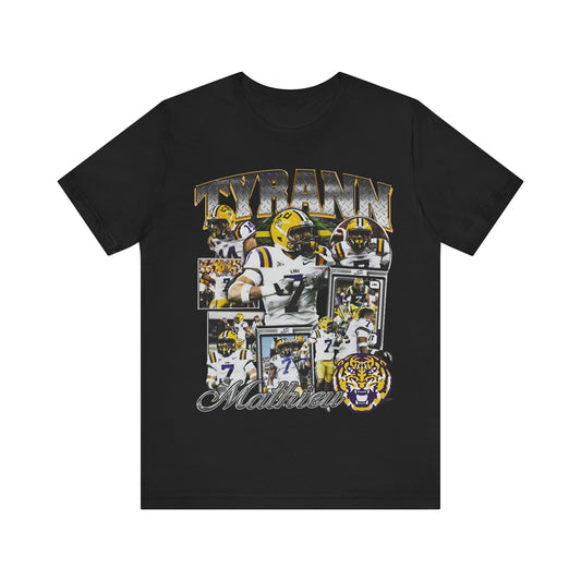 Vintage 90s Football Bootleg Style T-Shirt TYRANN MATHIEU Unisex Graphic Tee