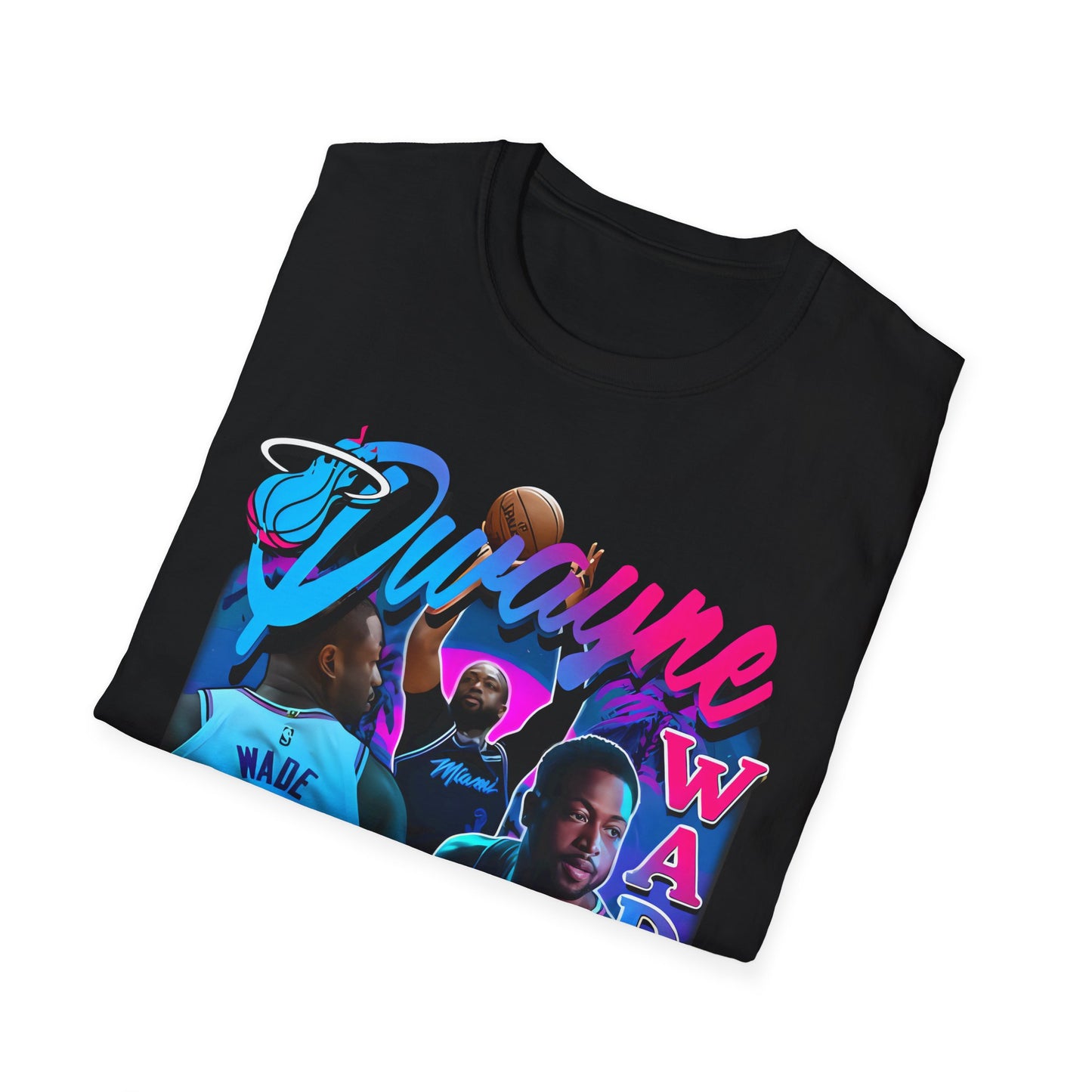 Vintage 90s Basketball Bootleg Style T-Shirt, DWAYNE WADE MIAMI Graphic Tee, Retro Basketball Shirt Unisex Graphic Tee