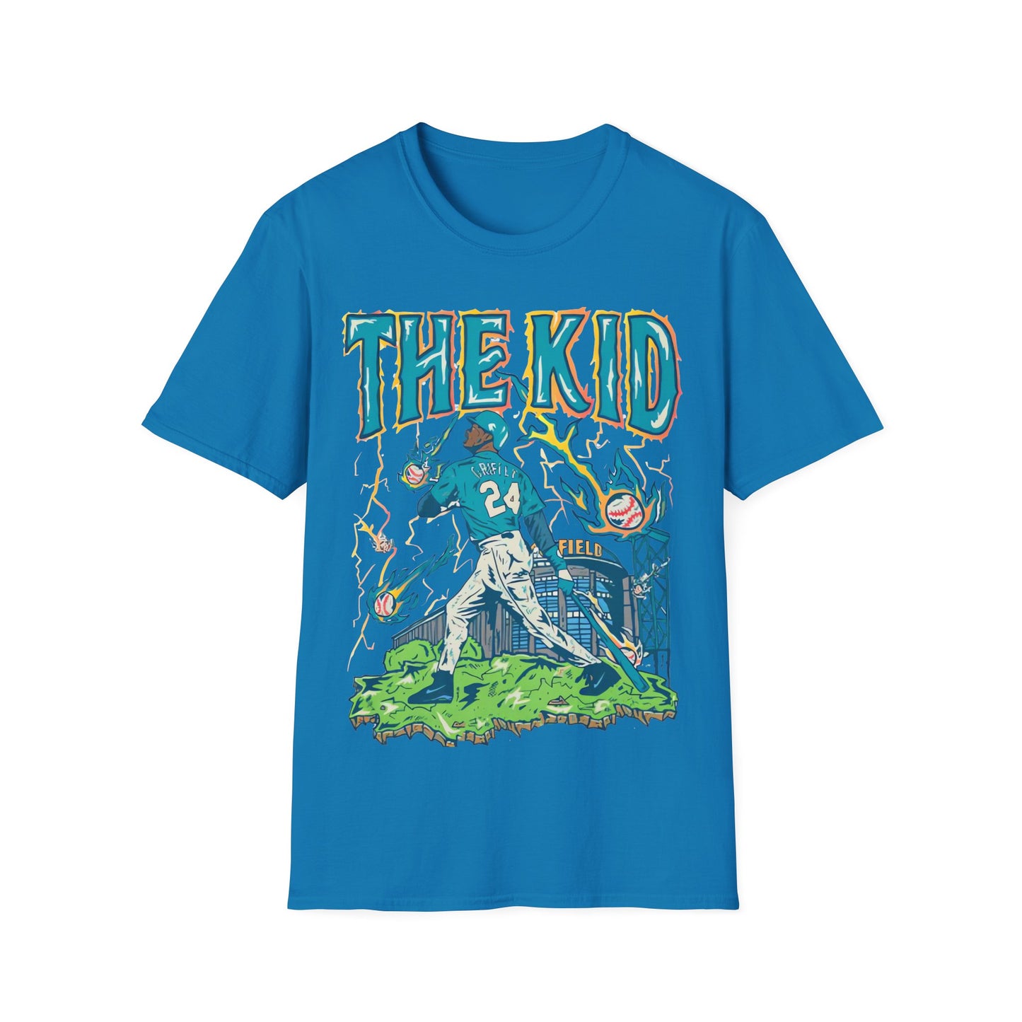 Vintage 90s Baseball Bootleg Style T-Shirt, KEN GRIFFEY JR THE KID Retro Baseball Shirt Unisex Graphic Tee