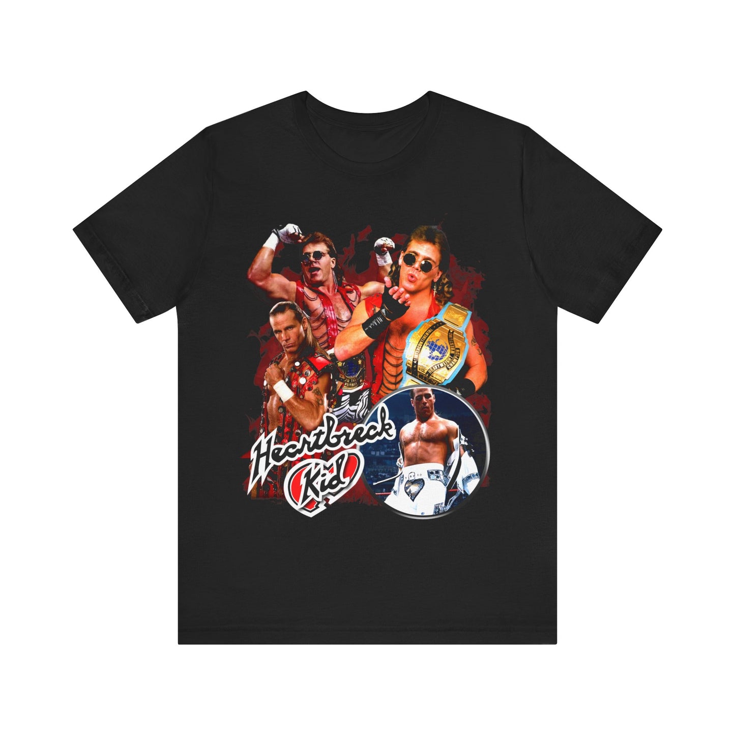 Vintage 90s Bootleg Style T-Shirt, Wrestler SHAWN MICHAELS Heartbreak Unisex Tee