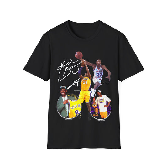 Vintage 90s Basketball Bootleg Style T-Shirt, KOBE BRYANT EVOLUTION Graphic Tee, Retro Basketball Shirt Unisex Graphic Tee