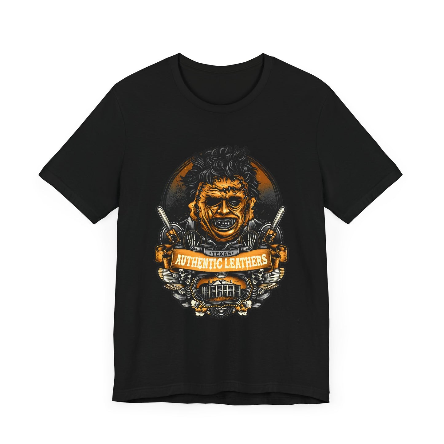 LEATHER FACE HALLOWEEN Unisex Jersey Short Sleeve Tee