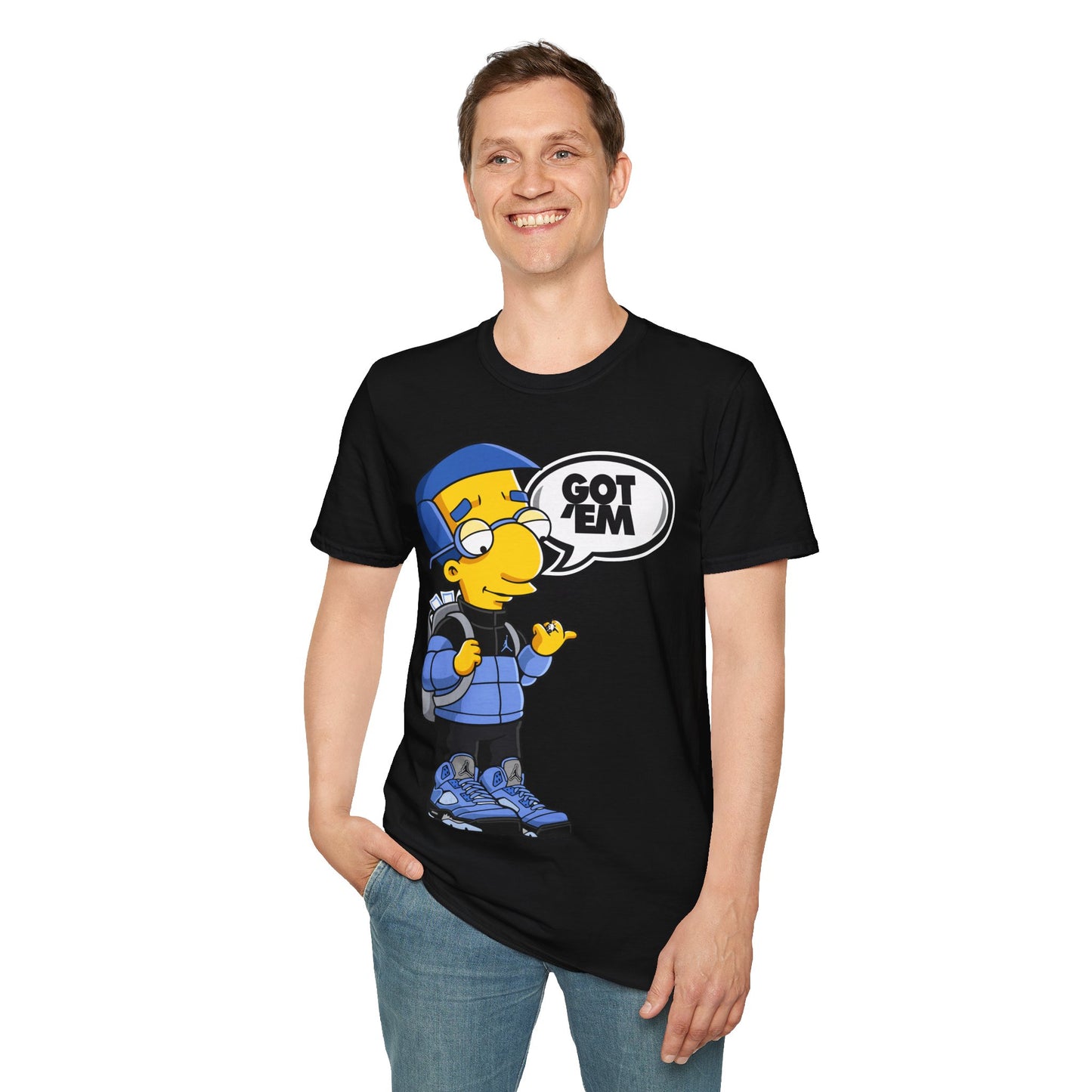 GOT EM BLUE 5 PREMIUM STREETWEAR Unisex Softstyle T-Shirt