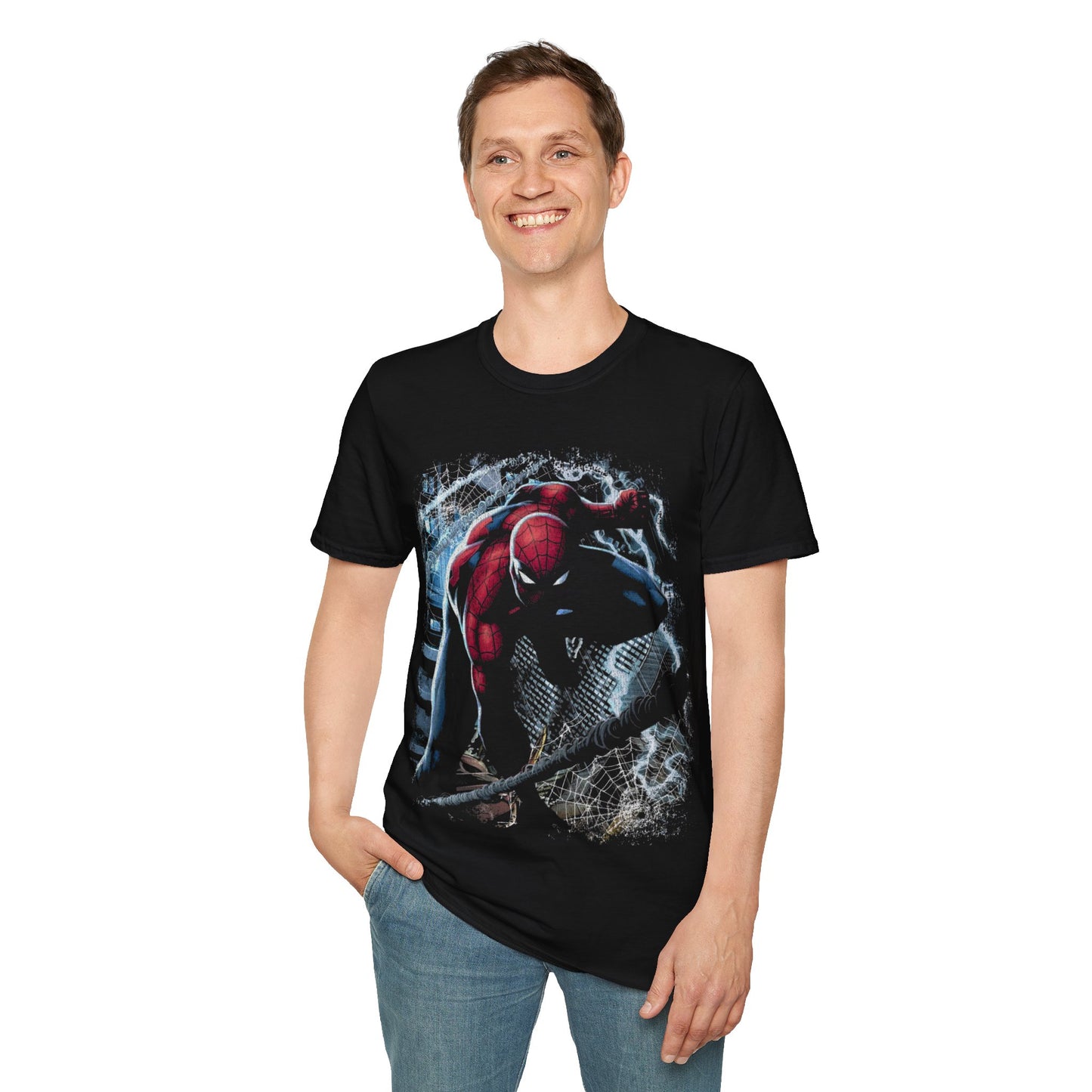 Vintage 90s Superheroes Bootleg Style T-Shirt, SPIDERMAN Retro Superheroes Shirt Unisex Graphic Tee