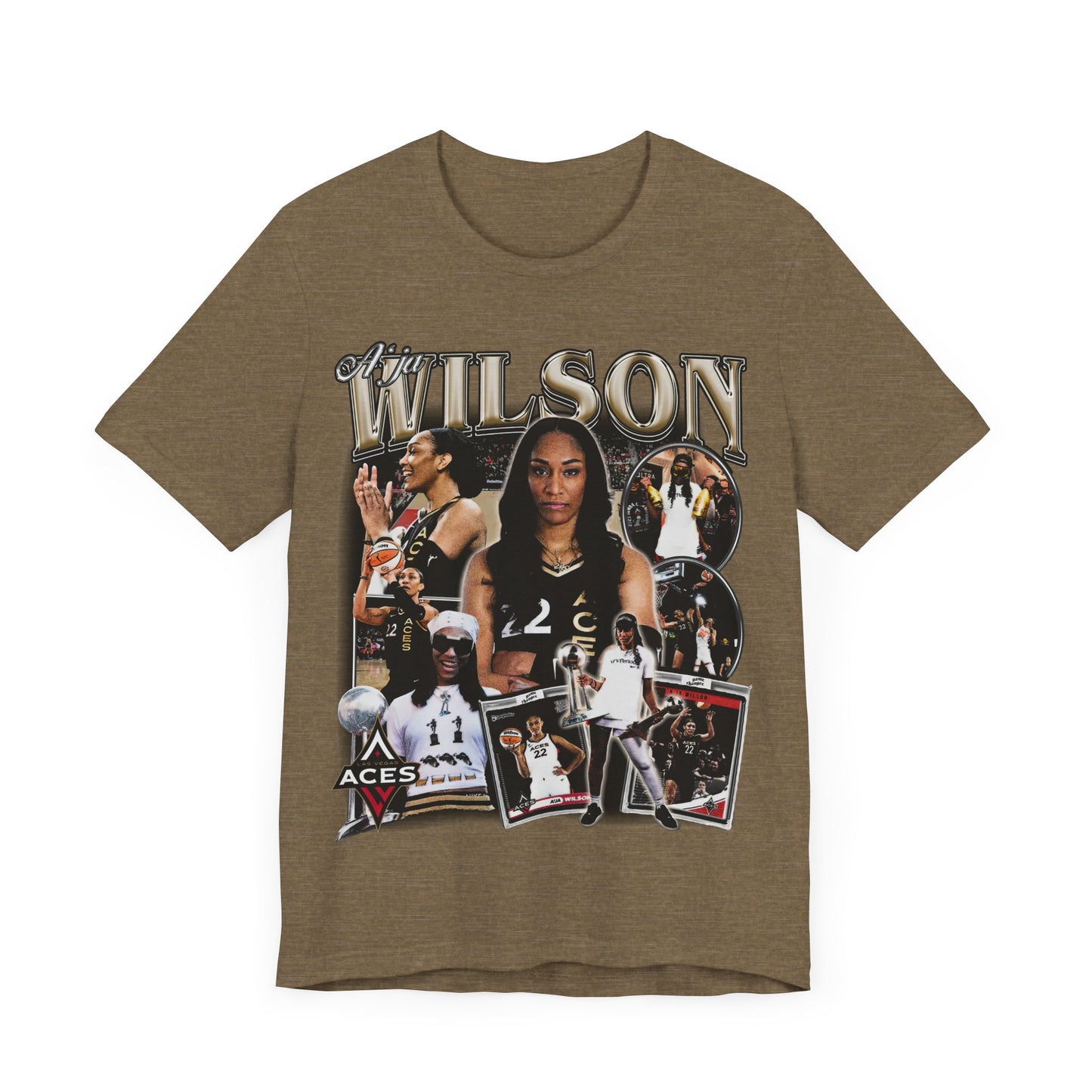 Vintage 90s Basketball Bootleg Style TShirt AJA WILSON 90s Unisex Graphic Tee
