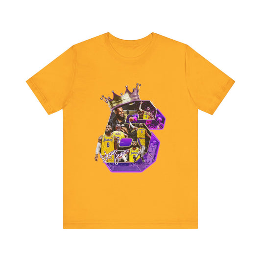 LEBRON JAMES KING 6 Vintage Unisex Jersey Short Sleeve Tee