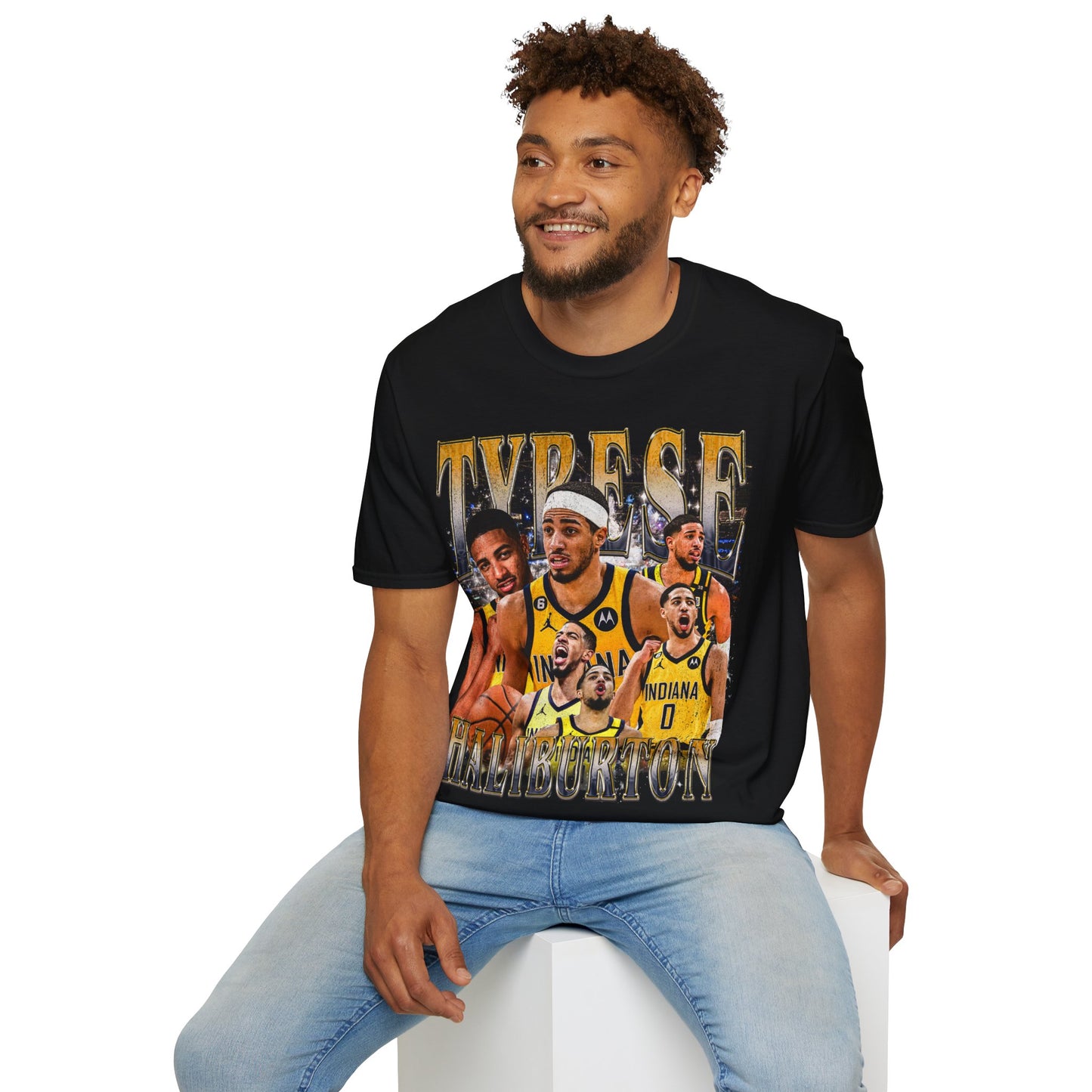 Vintage 90s Basketball Bootleg Style T-Shirt, TYRESE HALIBURTON Retro Basketball Shirt Unisex Graphic Tee