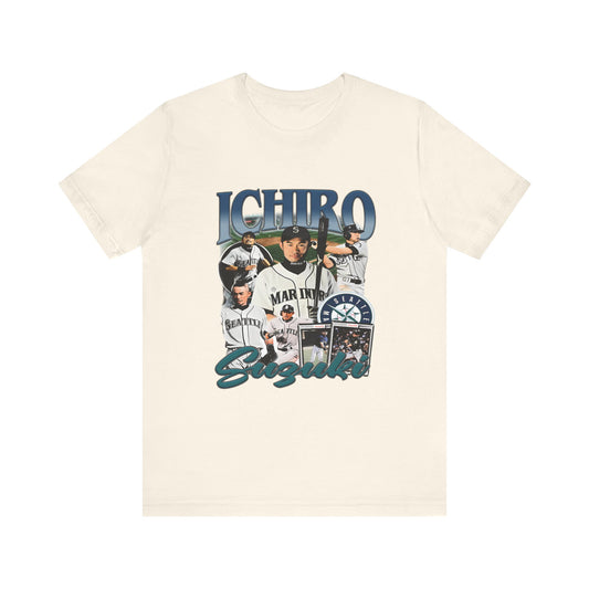 Vintage 90s Baseball Bootleg Style T-Shirt, ICHIRO SUZUKI Unisex Tee Shirt