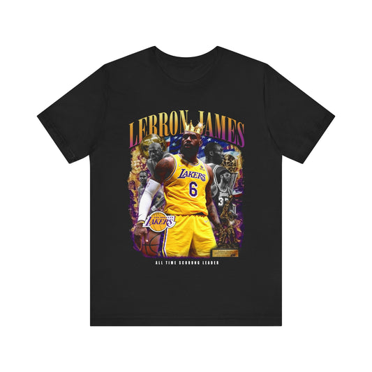 Vintage 90s Basketball Bootleg Style T-Shirt, LEBRON JAMES King Unisex Tee