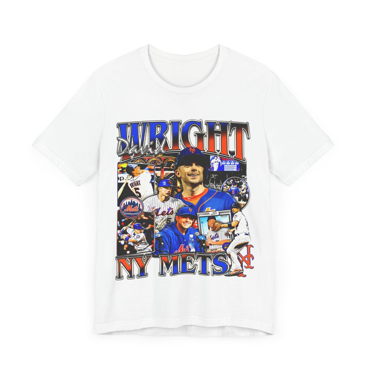 Vintage 90s Baseball Bootleg Style T-Shirt DAVID WRIGHT Unisex Graphic Tee Shirt