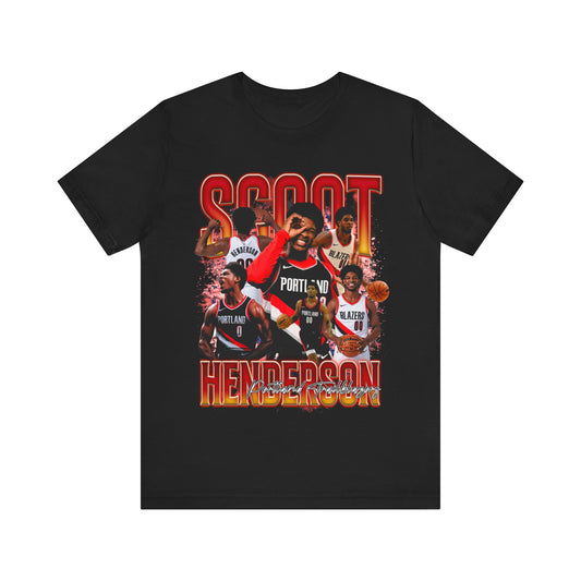 Vintage 90s Basketball Bootleg Style T-Shirt, SCOOT HENDERSON BLAZER Unisex Tee