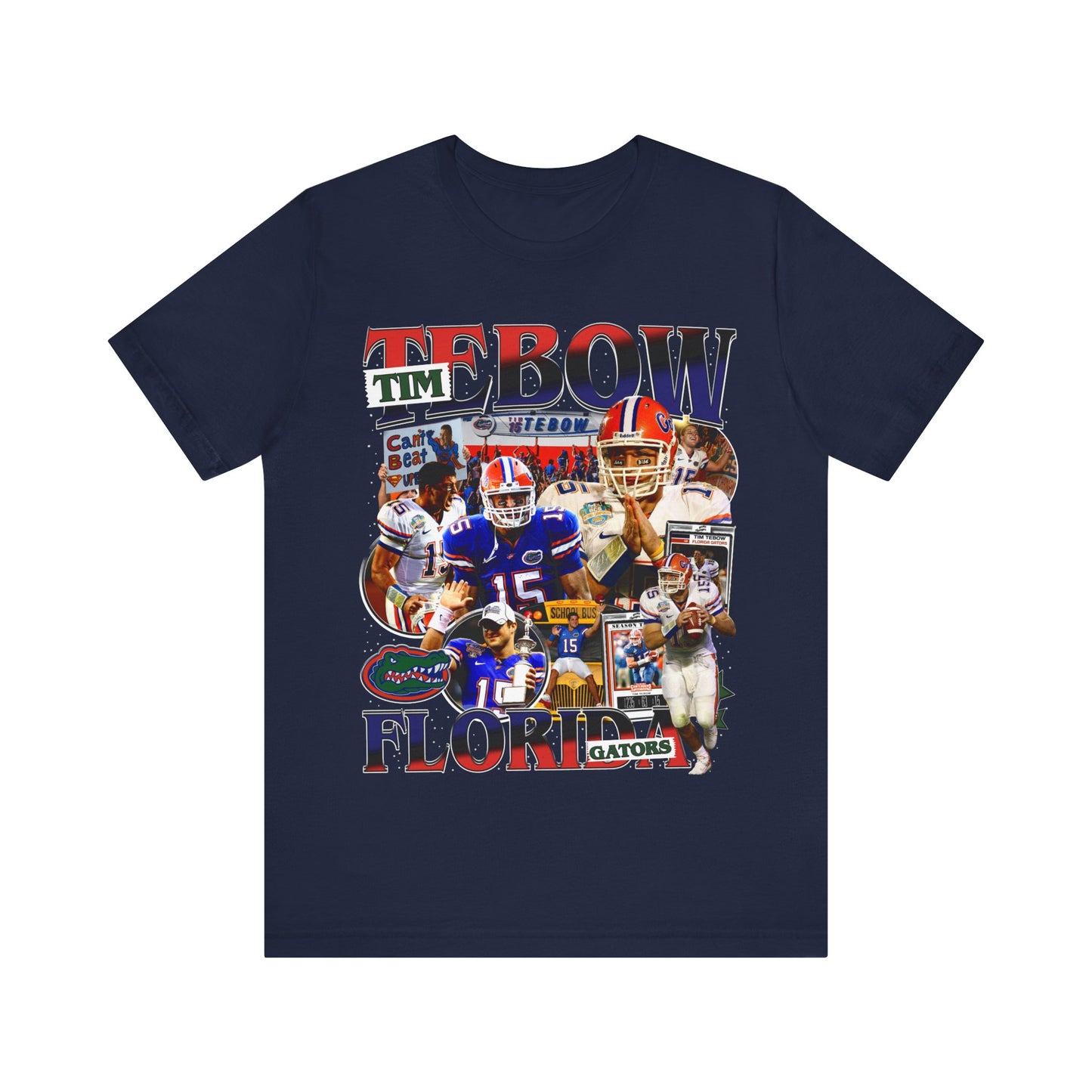 Vintage 90s Football Bootleg Style TShirt TIM TEBOW Unisex Graphic Tee Shirt