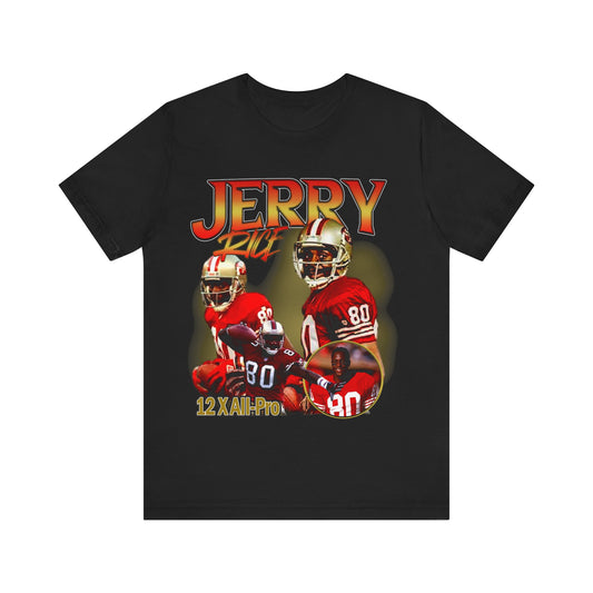 Vintage 90s Football Bootleg Style TShirt JERRY RICE Retro Unisex Graphic Tee