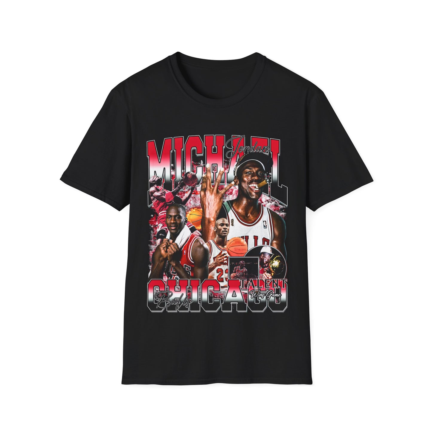 Vintage 90s Basketball Bootleg Style T-Shirt, MICHAEL JORDAN Graphic Tee, Retro Basketball Shirt Unisex Graphic Tee