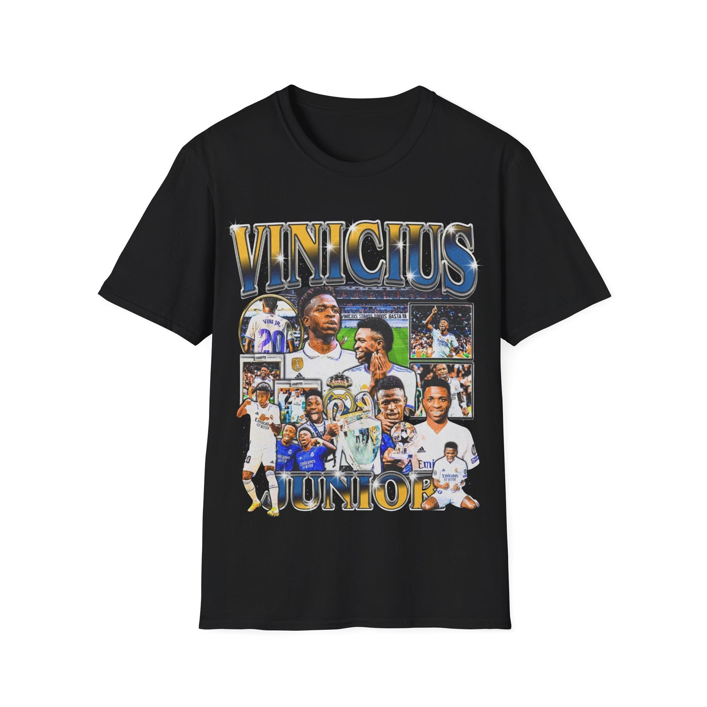 Vintage 90s Soccer Bootleg Style T-Shirt, VINICIUS JUNIOR Graphic Tee, Retro Soccer Shirt Unisex Graphic Tee