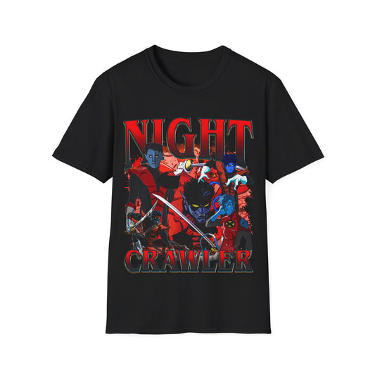 Vintage 90s Superheroes Bootleg Style T-Shirt, NIGHT CRAWLER Graphic Tee, Retro Superheroes Shirt Unisex Graphic Tee
