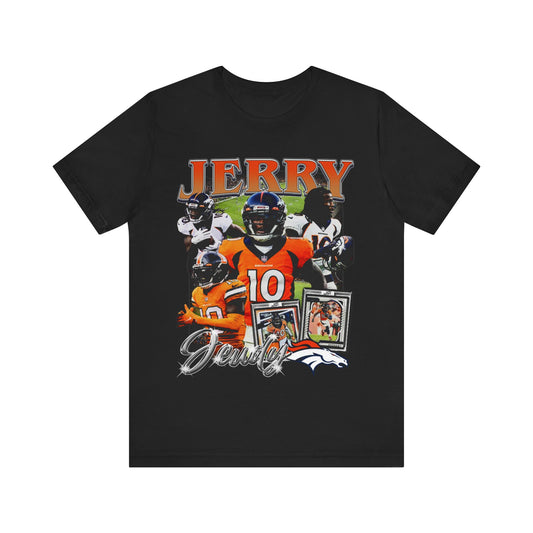Vintage 90s Football Bootleg Style T-Shirt JERRY JEUDY Unisex Graphic Tee Shirt