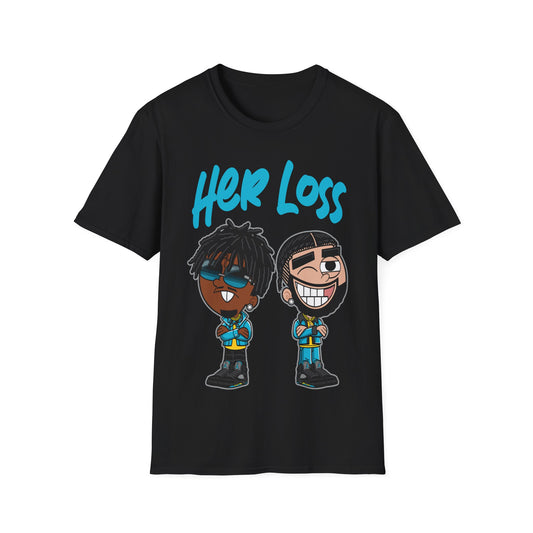 HER LOSS PREMIUM STREETWEAR Unisex Softstyle T-Shirt