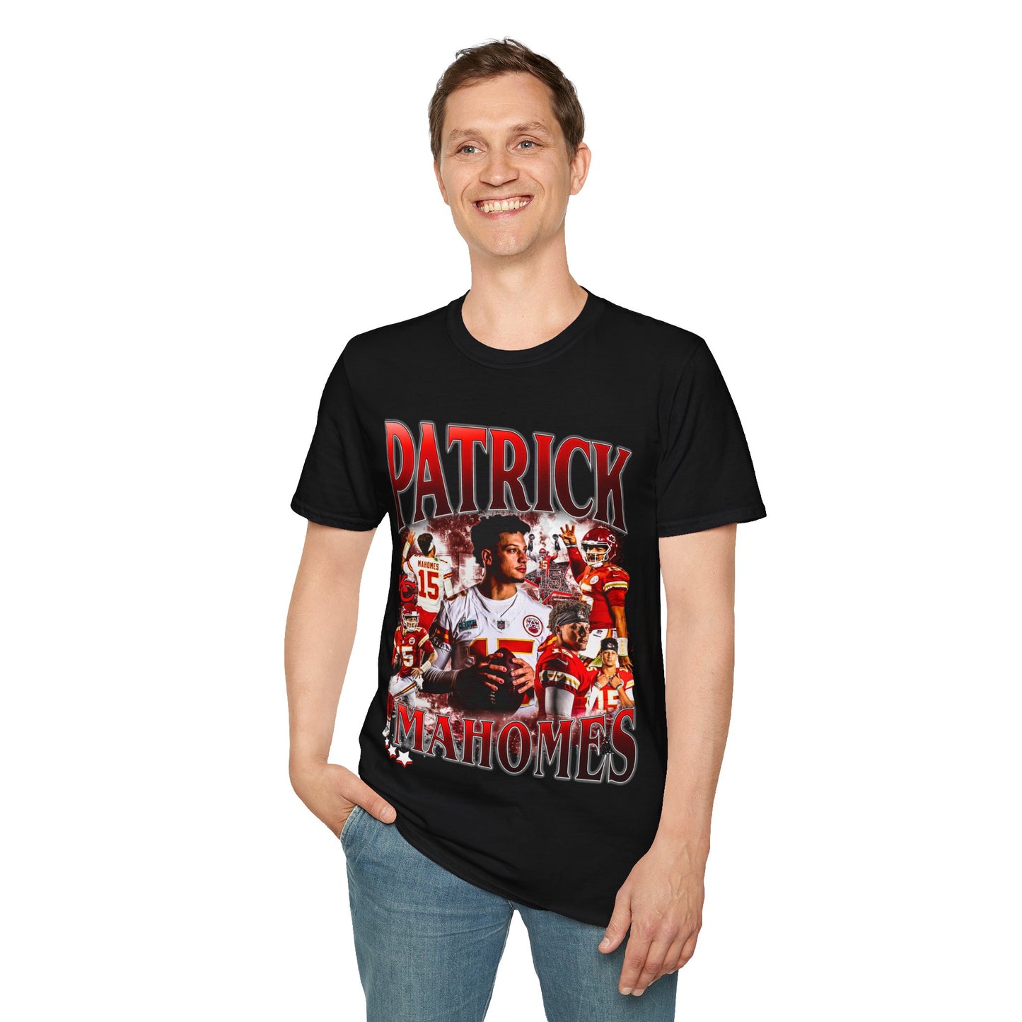 Vintage 90s Football Bootleg Style T-Shirt, PATRICK MAHOMES Retro Football Shirt Unisex Graphic Tee Shirt