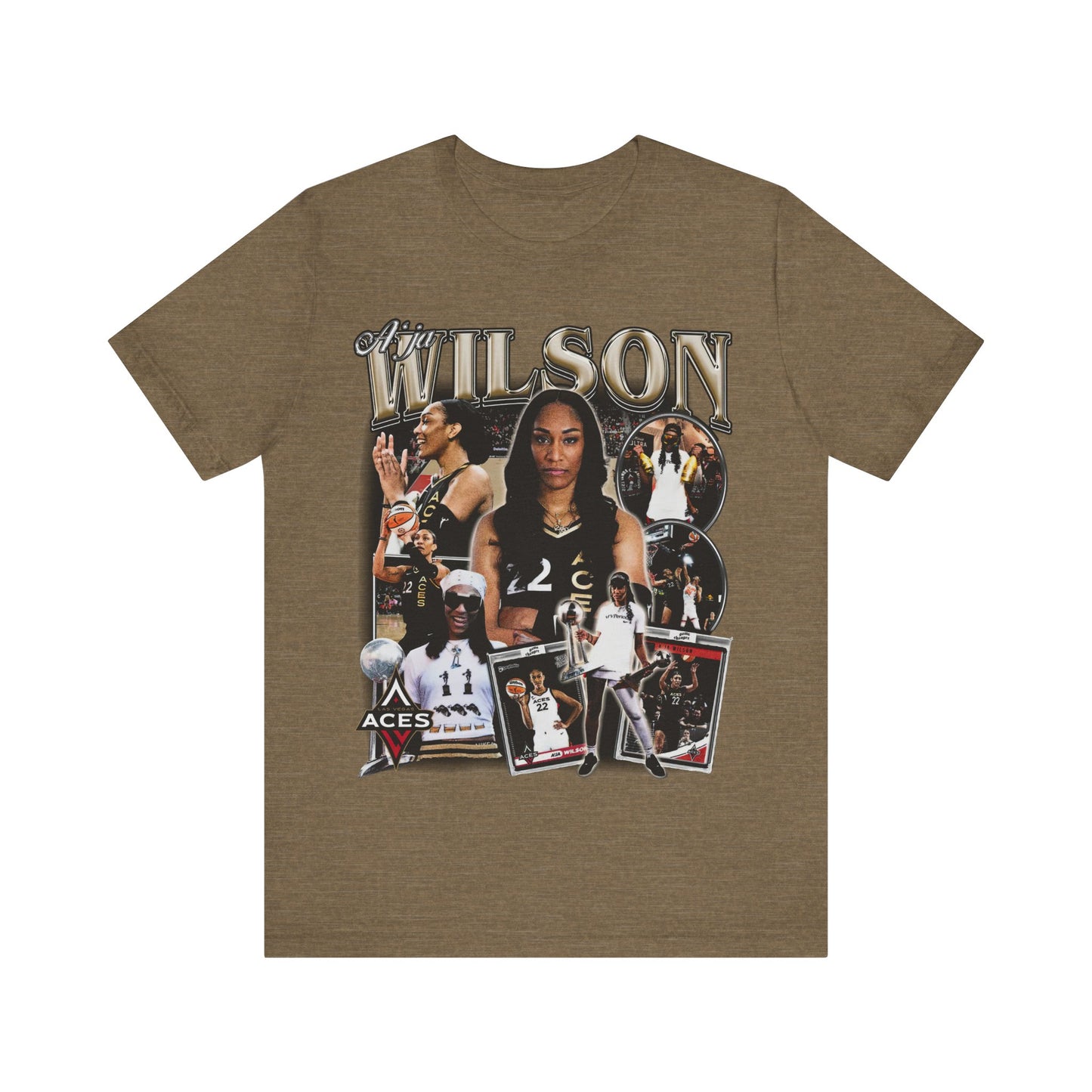 Vintage 90s Basketball Bootleg Style TShirt AJA WILSON 90s Unisex Graphic Tee