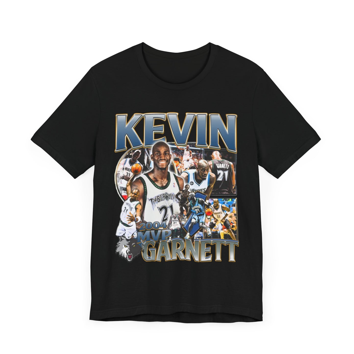 Vintage 90s Basketball Bootleg Style T-Shirt, KEVIN GARNETT Wolves Unisex Tee