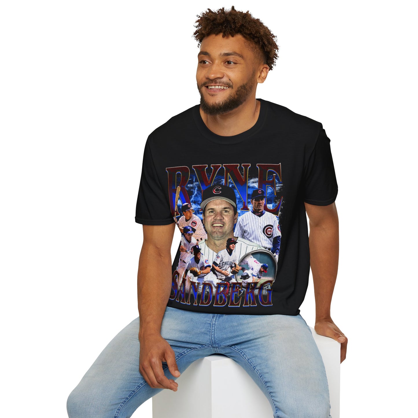 Vintage 90s Baseball Bootleg Style T-Shirt, RYNE SANDBERG Retro Baseball Shirt Unisex Graphic Tee