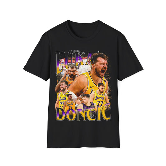 Vintage 90s Basketball Bootleg Style T-Shirt, LUKA DONCIC Retro Basketball Shirt Unisex Graphic Tee