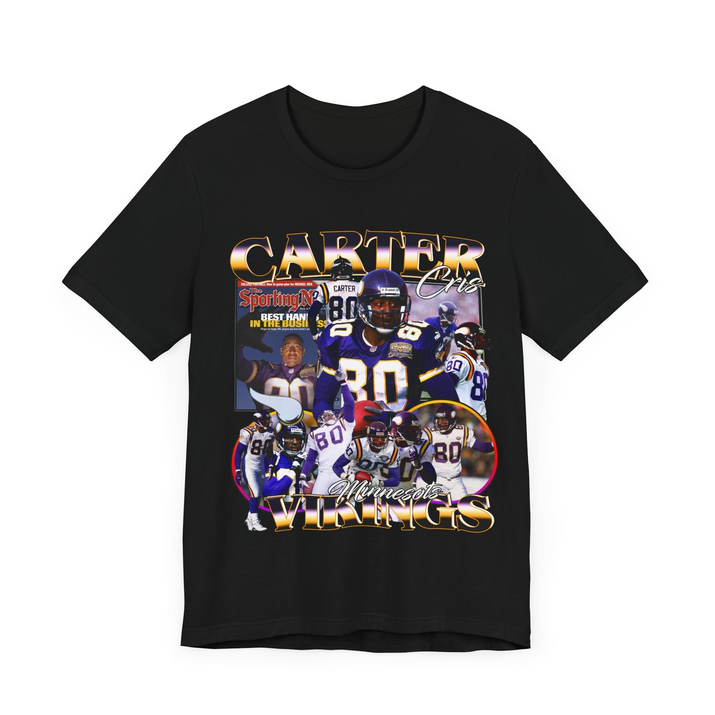Vintage 90s Football Bootleg Style T-Shirt CHRIS CARTER Unisex Graphic Tee Shirt