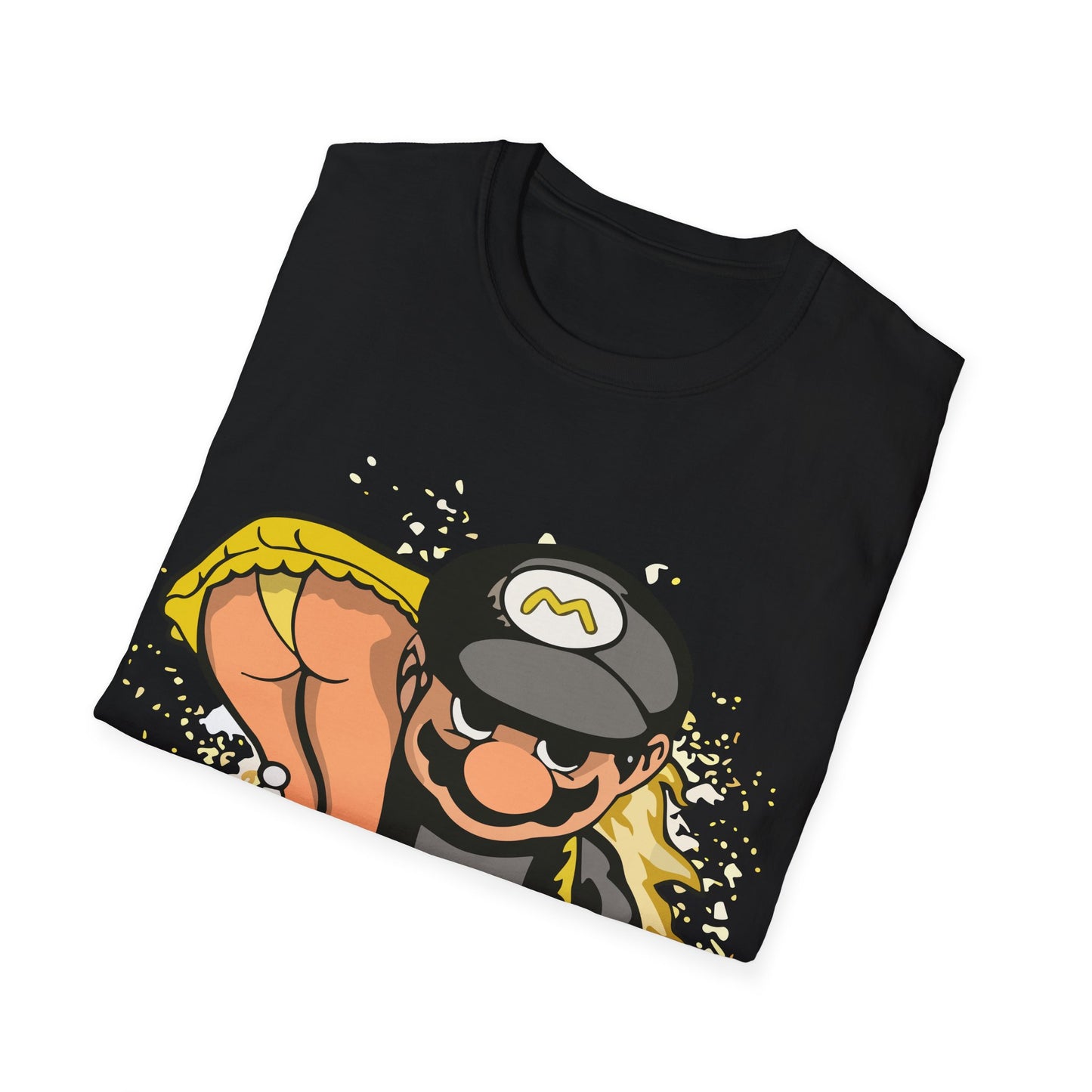 YELLOW AND BLACK PLUMBERS CRACK PREMIUM STREETWEAR Unisex Softstyle T-Shirt