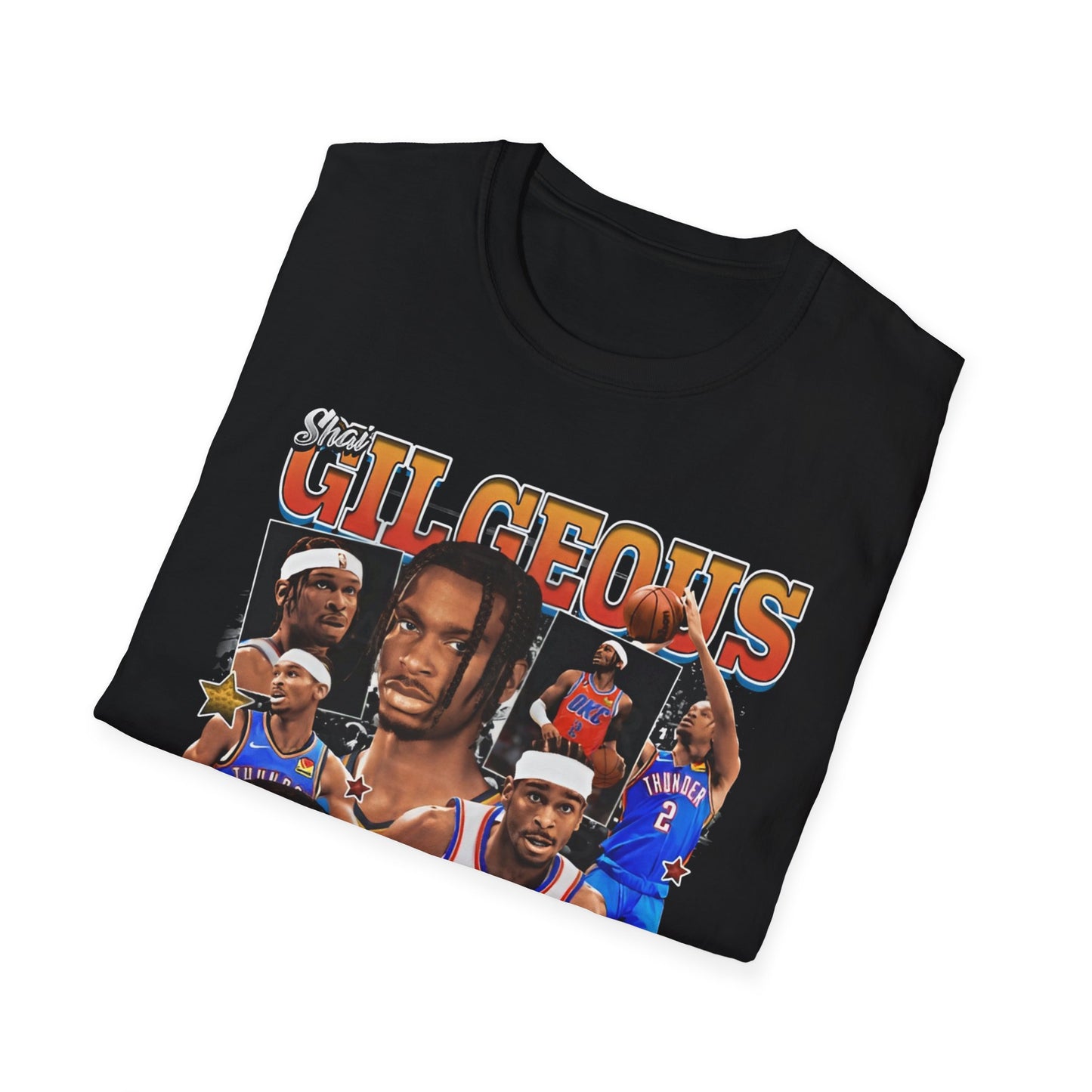 Vintage 90s Basketball Bootleg Style T-Shirt SHAI OKC SGA Graphic Tee, Retro Basketball Shirt Unisex Graphic Tee