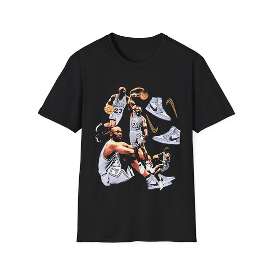 Vintage 90s Basketball Bootleg Style T-Shirt, MICHAEL JORDAN Retro Basketball Shirt Unisex Graphic T SHIRT
