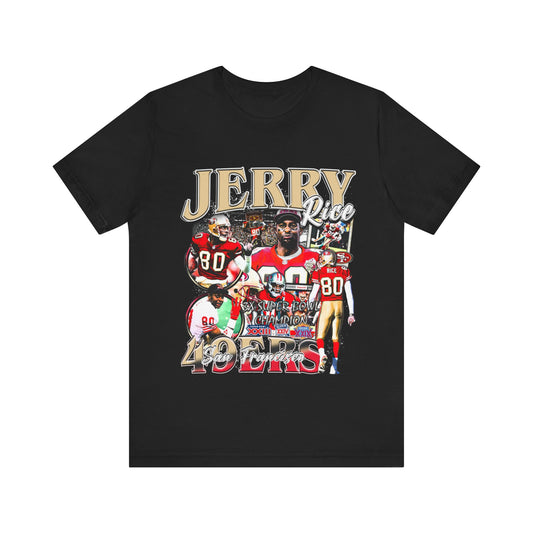 Vintage 90s Football Bootleg Style T-Shirt JERRY RICE 90s Unisex Tee Shirt
