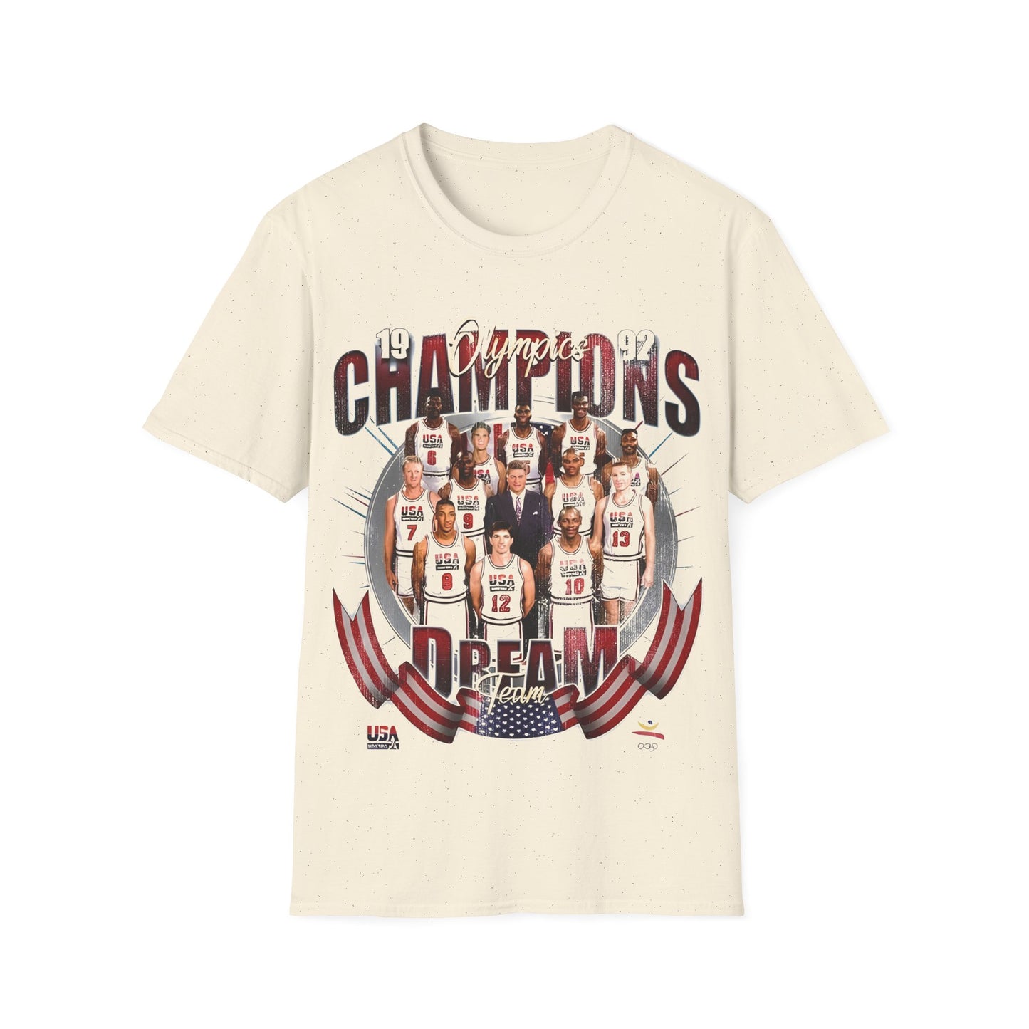 Vintage 90s Basketball Bootleg Style T-Shirt, DREAM TEAM 92 GOLD Retro Basketball Shirt Unisex Graphic Tee