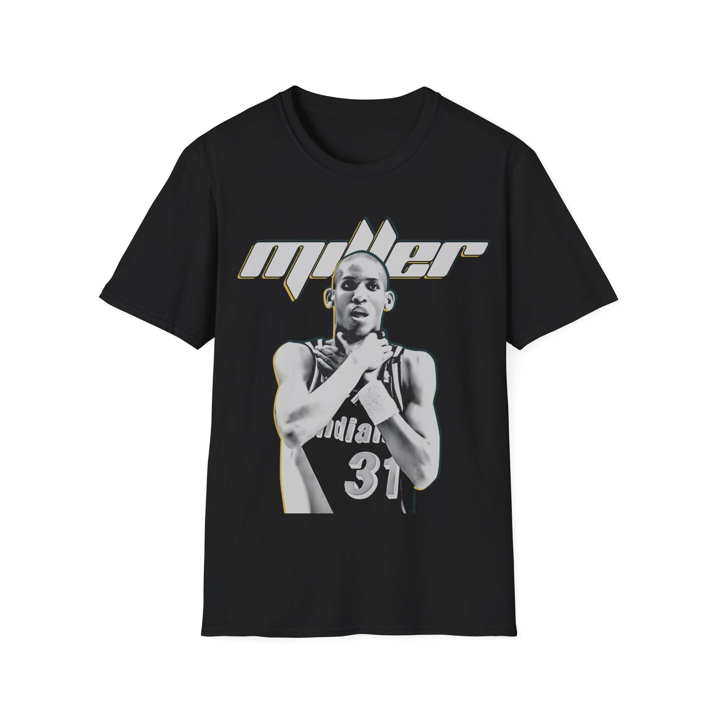 Vintage 90s Basketball Bootleg Style T-Shirt, REGGIE MILLER Retro Basketball Shirt Unisex Graphic Tee