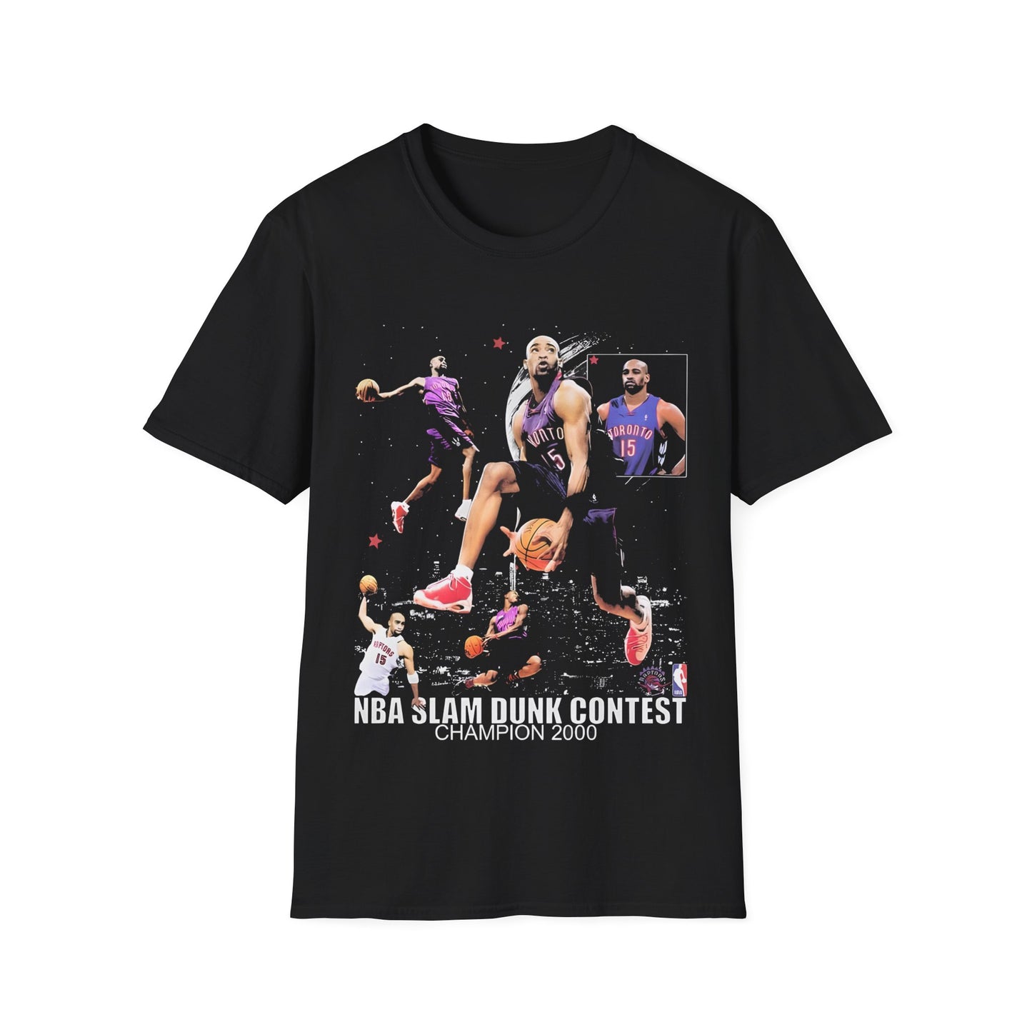 Vintage 90s Basketball Bootleg Style T-Shirt VINCE CARTER 2000 DUNK CONTEST Retro Basketball Shirt Unisex Graphic Tee