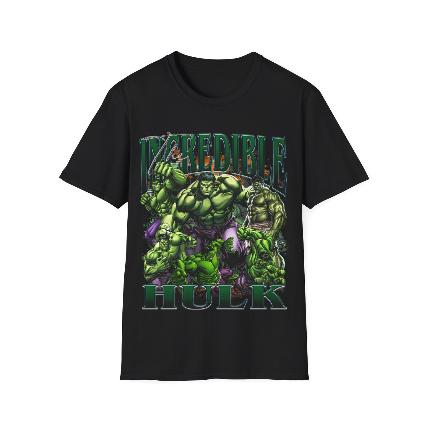Vintage 90s Superheroes Bootleg Style T-Shirt, INCREDIBLE HULK Graphic Tee, Retro Superheroes Shirt Unisex Graphic Tee